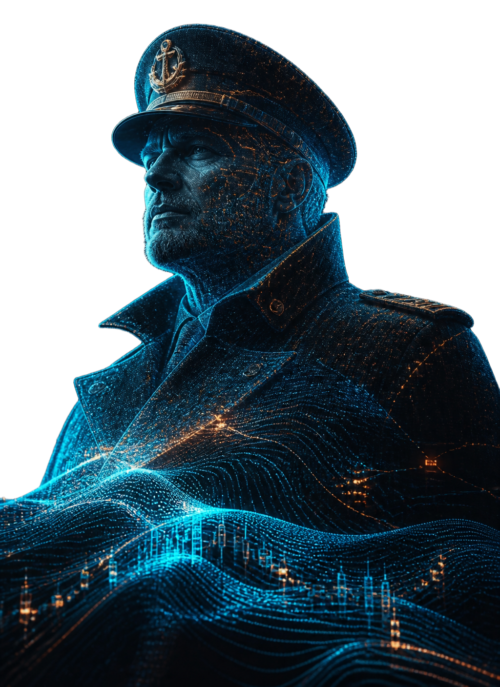 Captain Compass, an AI replica of the business owner, formed from streams of live business data